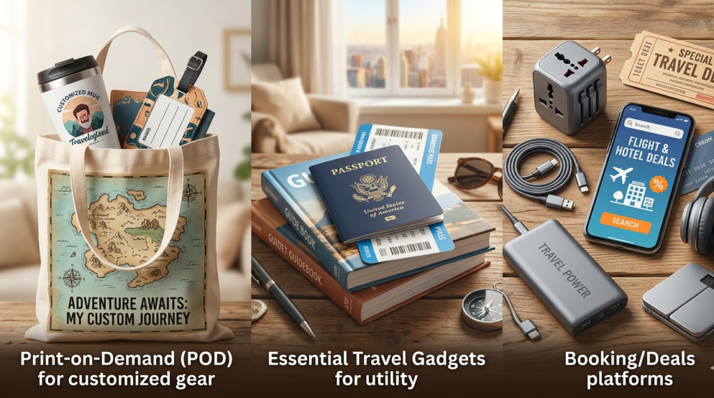 MappedAtlas tools and travel deals that offers POD souvenirs, booking and travel essential gadgets.