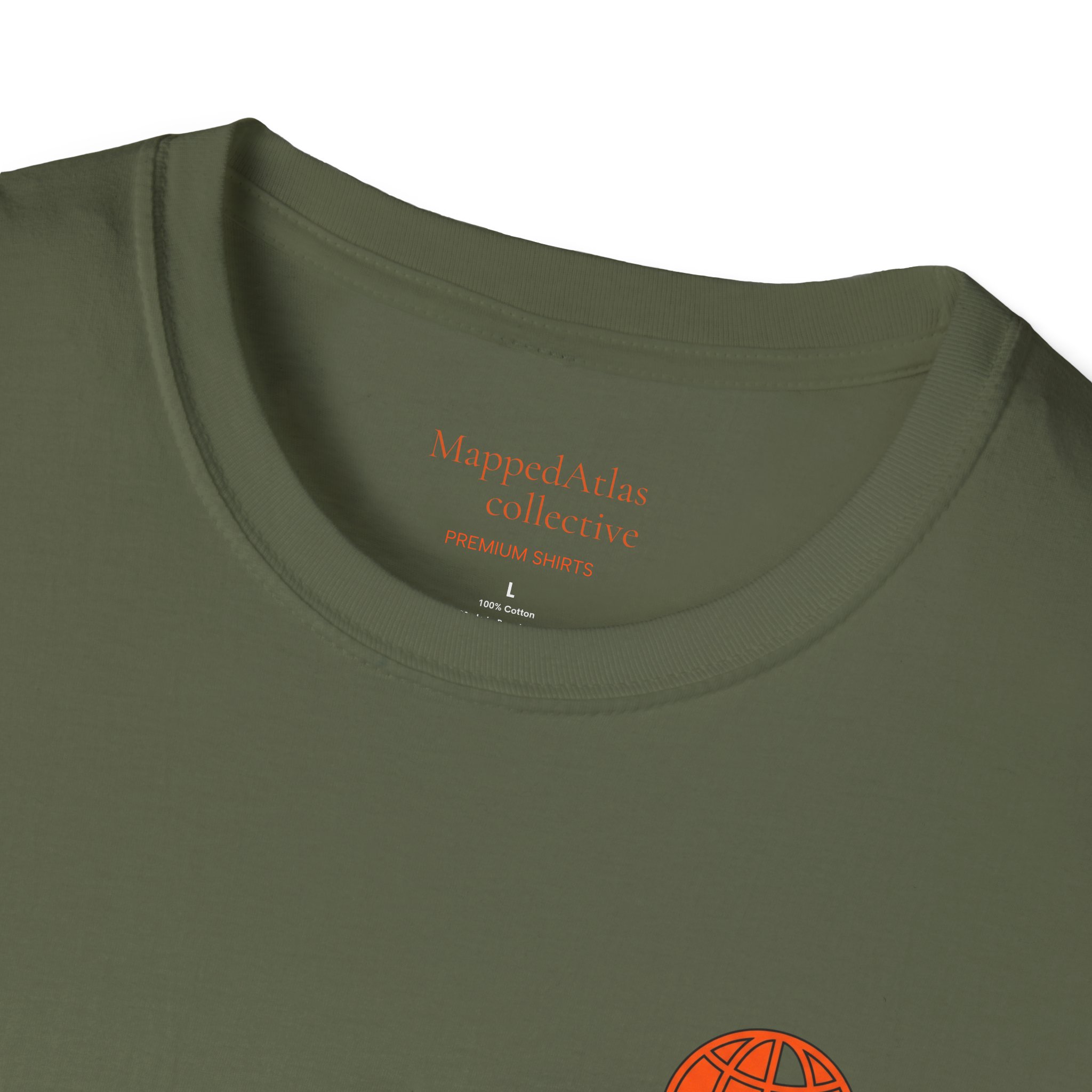 MappedAtlas mini logo T-Shirt | DIY travel statement graphic on the back - Image 19