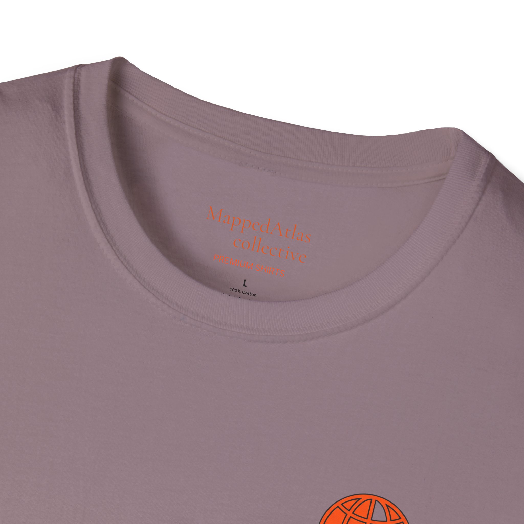 MappedAtlas mini logo T-Shirt | DIY travel statement graphic on the back - Image 35