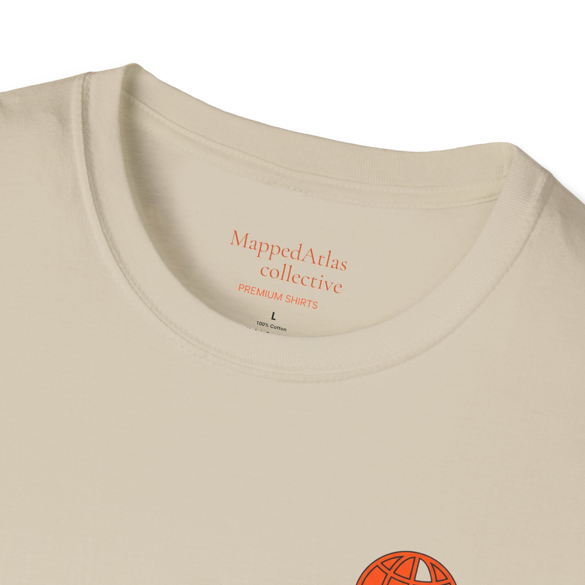 MappedAtlas mini logo T-Shirt | DIY travel statement graphic on the back - Image 7