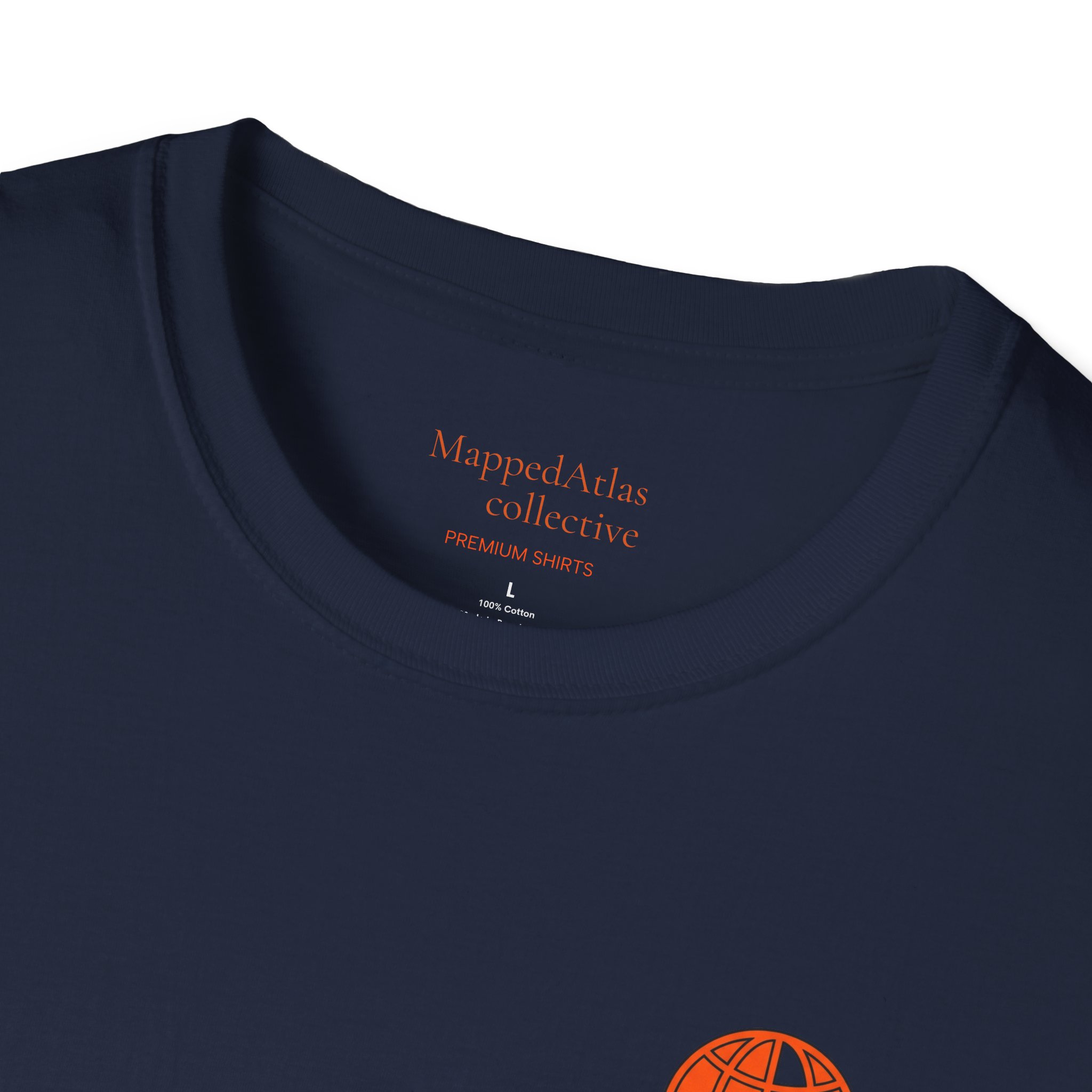 MappedAtlas mini logo T-Shirt | DIY travel statement graphic on the back - Image 23