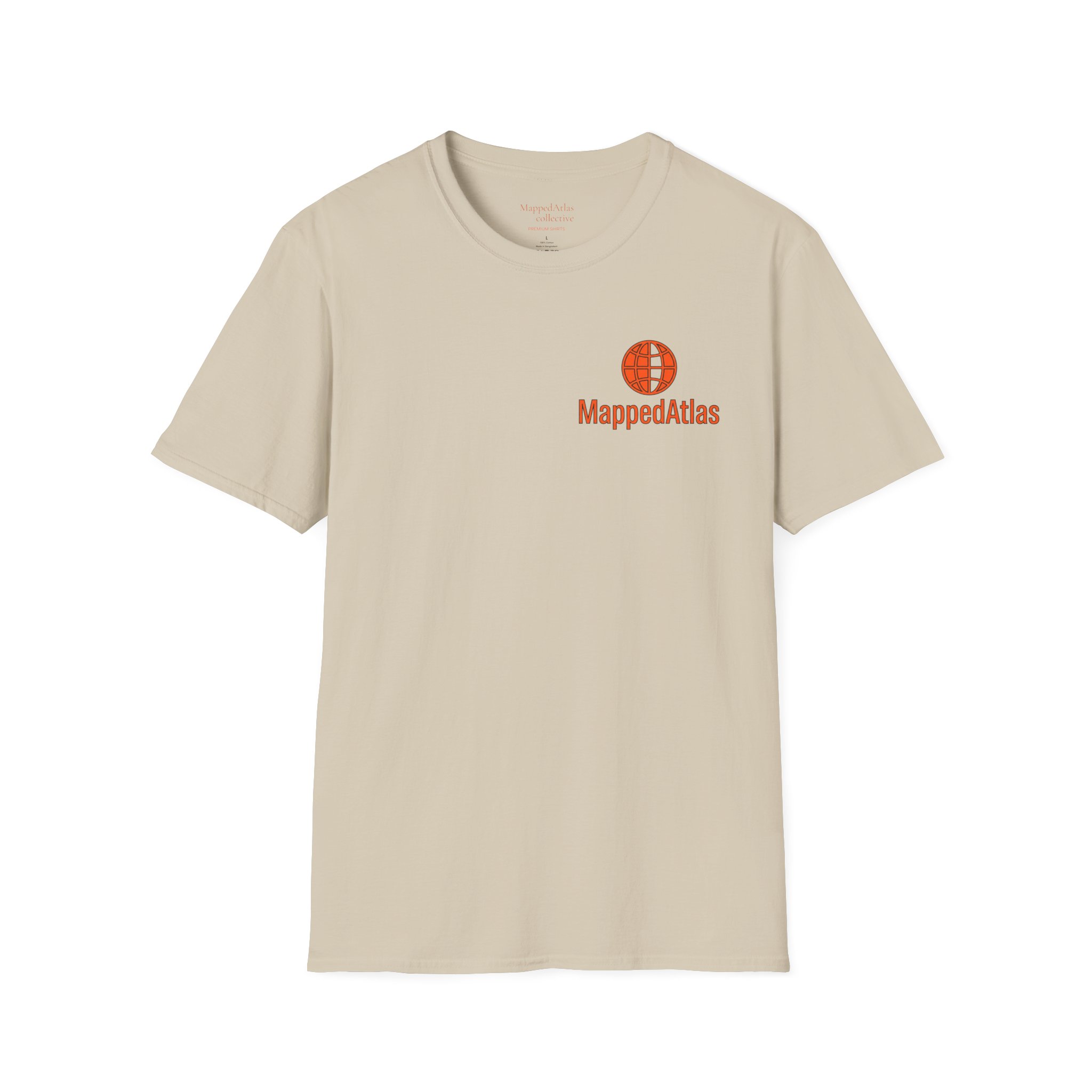 MappedAtlas mini logo T-Shirt | DIY travel statement graphic on the back - Image 5