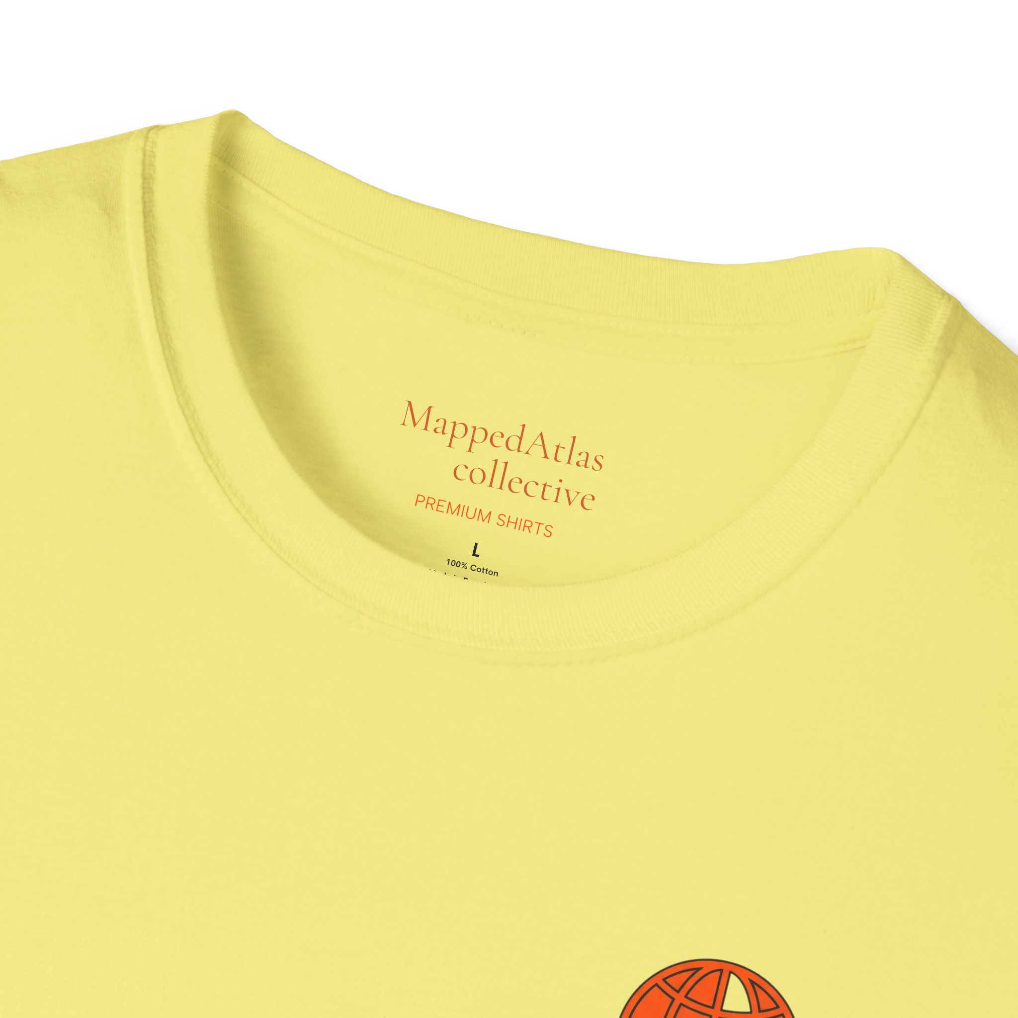 MappedAtlas mini logo T-Shirt | DIY travel statement graphic on the back - Image 27
