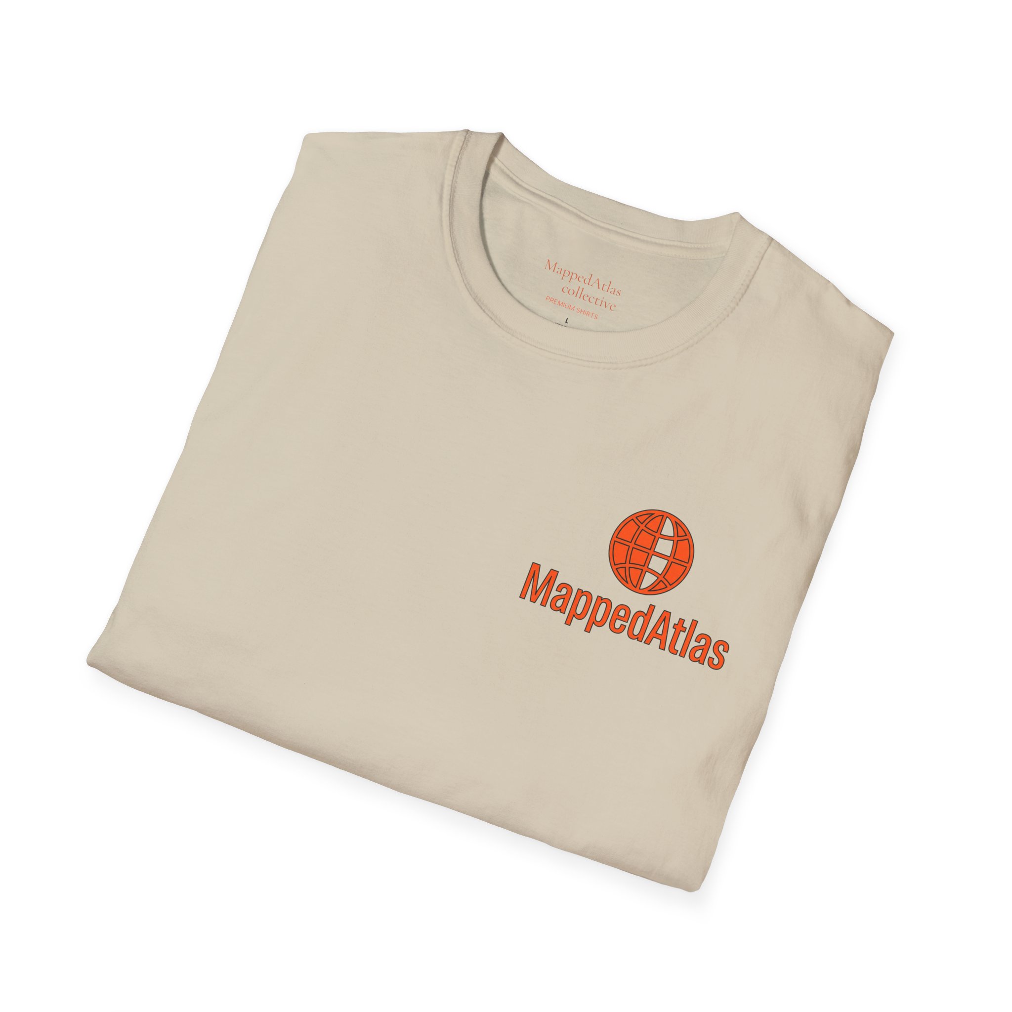 MappedAtlas mini logo T-Shirt | DIY travel statement graphic on the back - Image 8