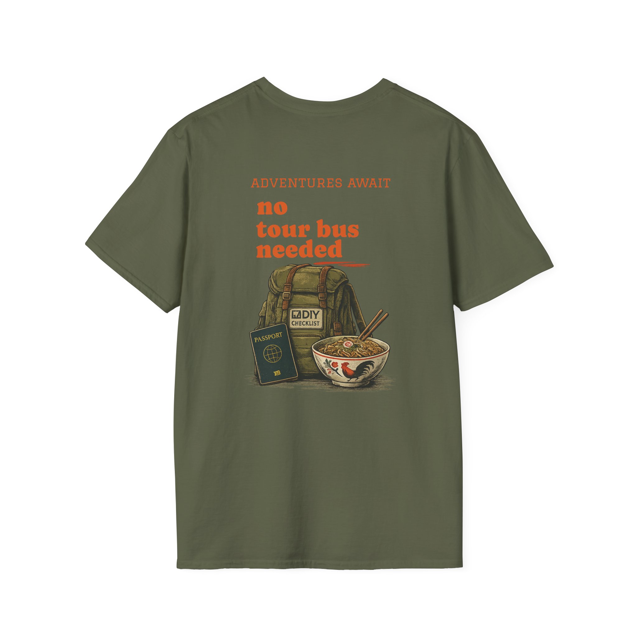 MappedAtlas mini logo T-Shirt | DIY travel statement graphic on the back - Image 18