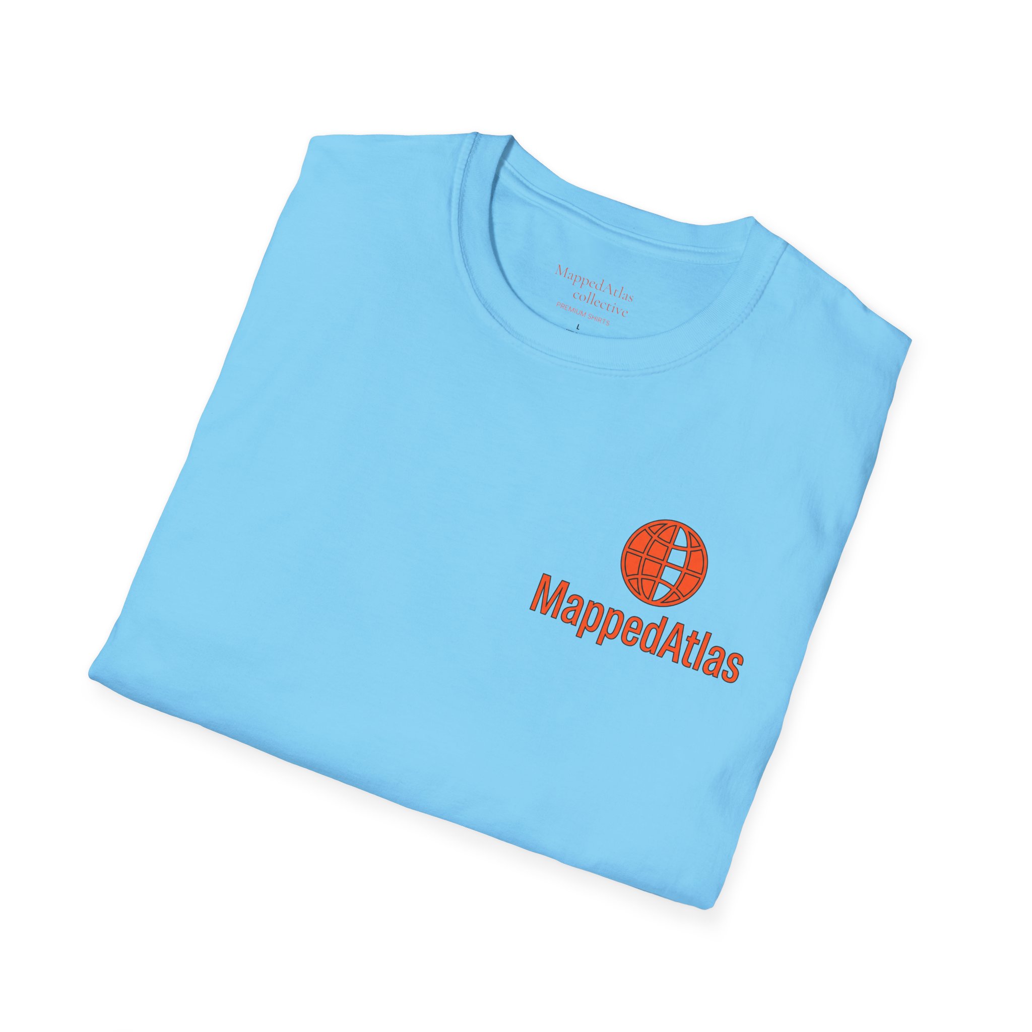 MappedAtlas mini logo T-Shirt | DIY travel statement graphic on the back - Image 32