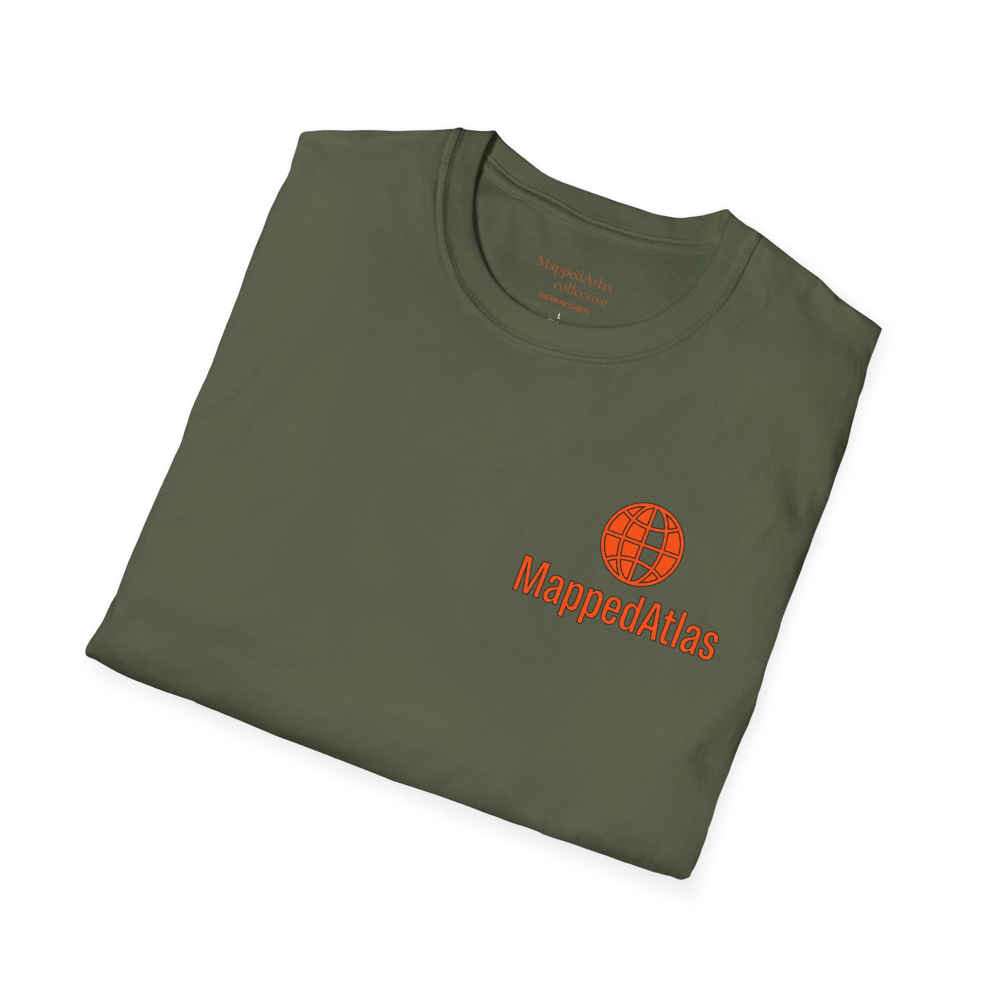 MappedAtlas mini logo T-Shirt | DIY travel statement graphic on the back - Image 20