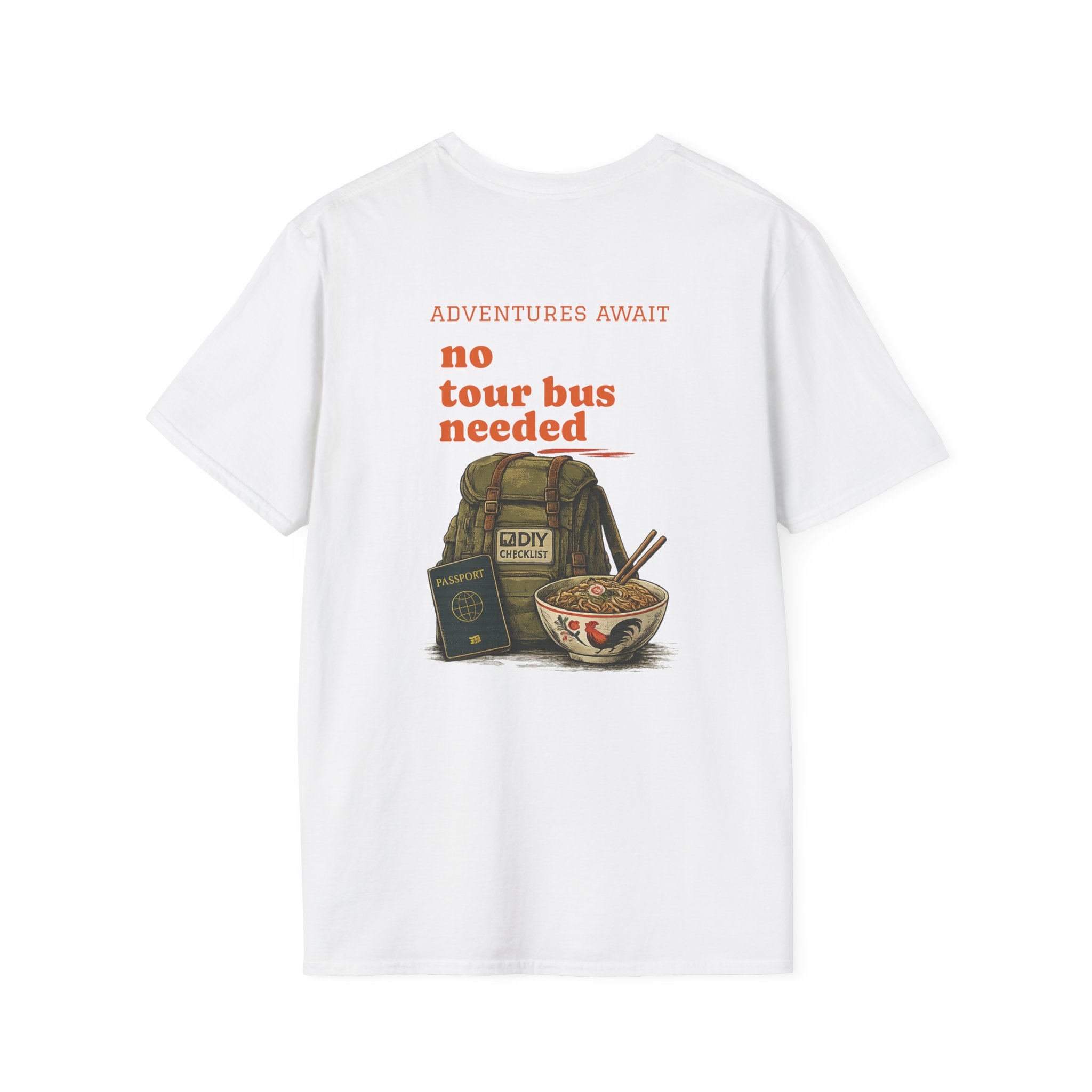 MappedAtlas mini logo T-Shirt | DIY travel statement graphic on the back - Image 2