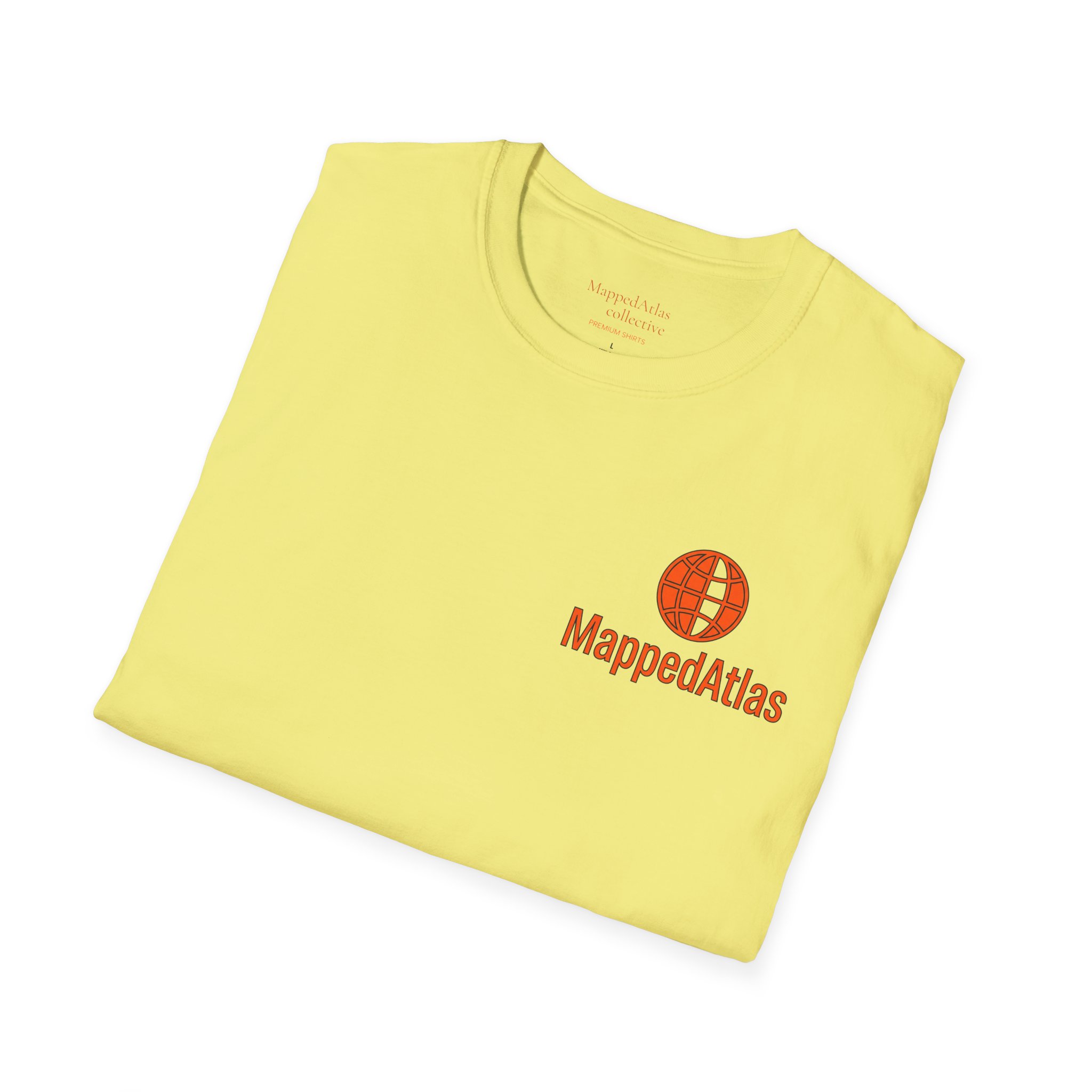 MappedAtlas mini logo T-Shirt | DIY travel statement graphic on the back - Image 28