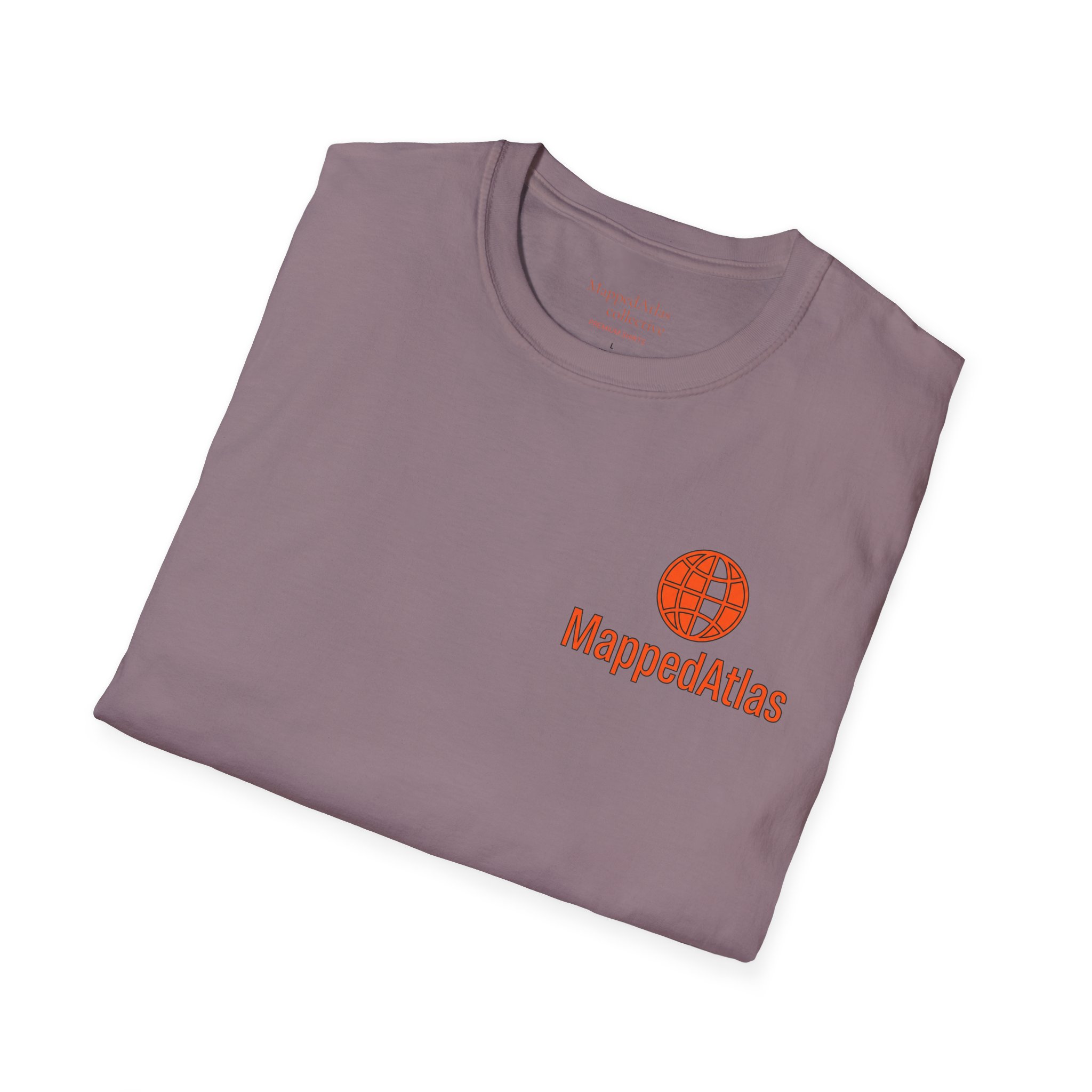 MappedAtlas mini logo T-Shirt | DIY travel statement graphic on the back - Image 36