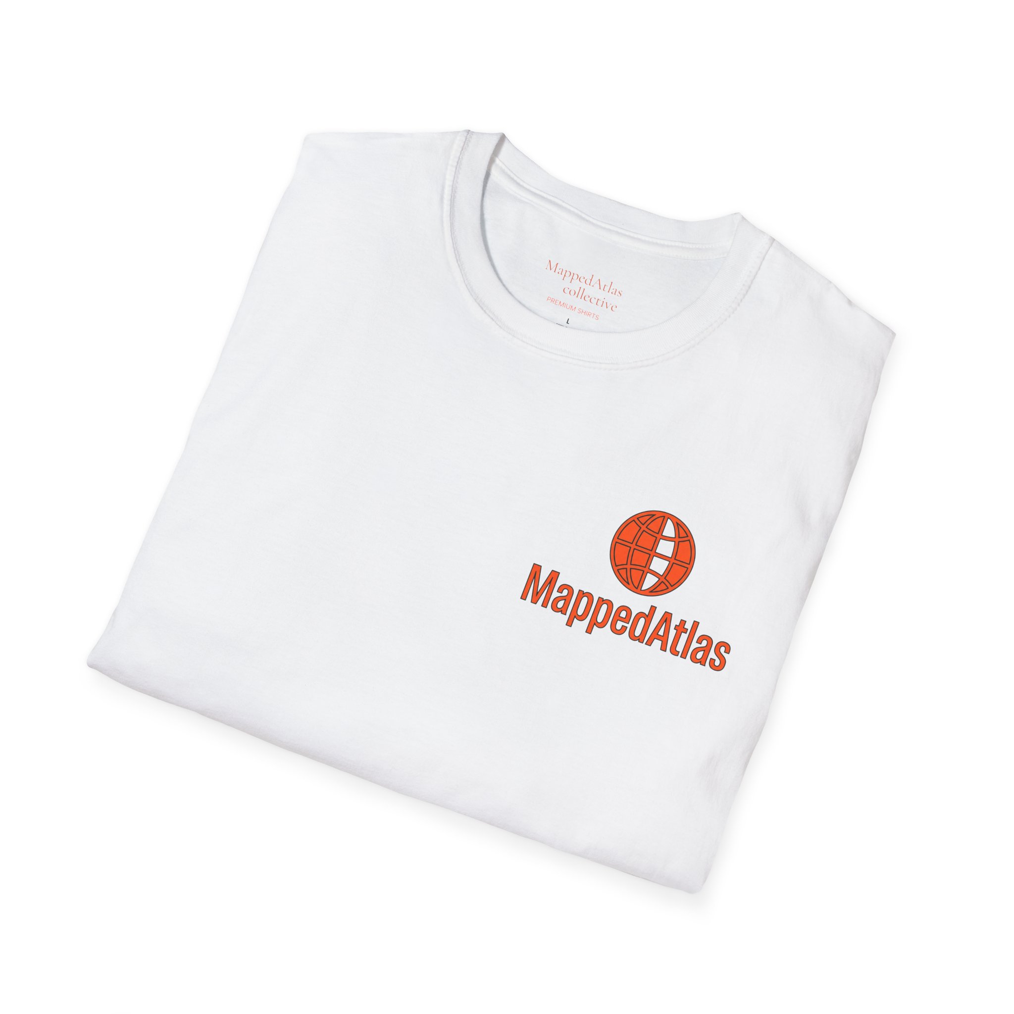 MappedAtlas mini logo T-Shirt | DIY travel statement graphic on the back - Image 4