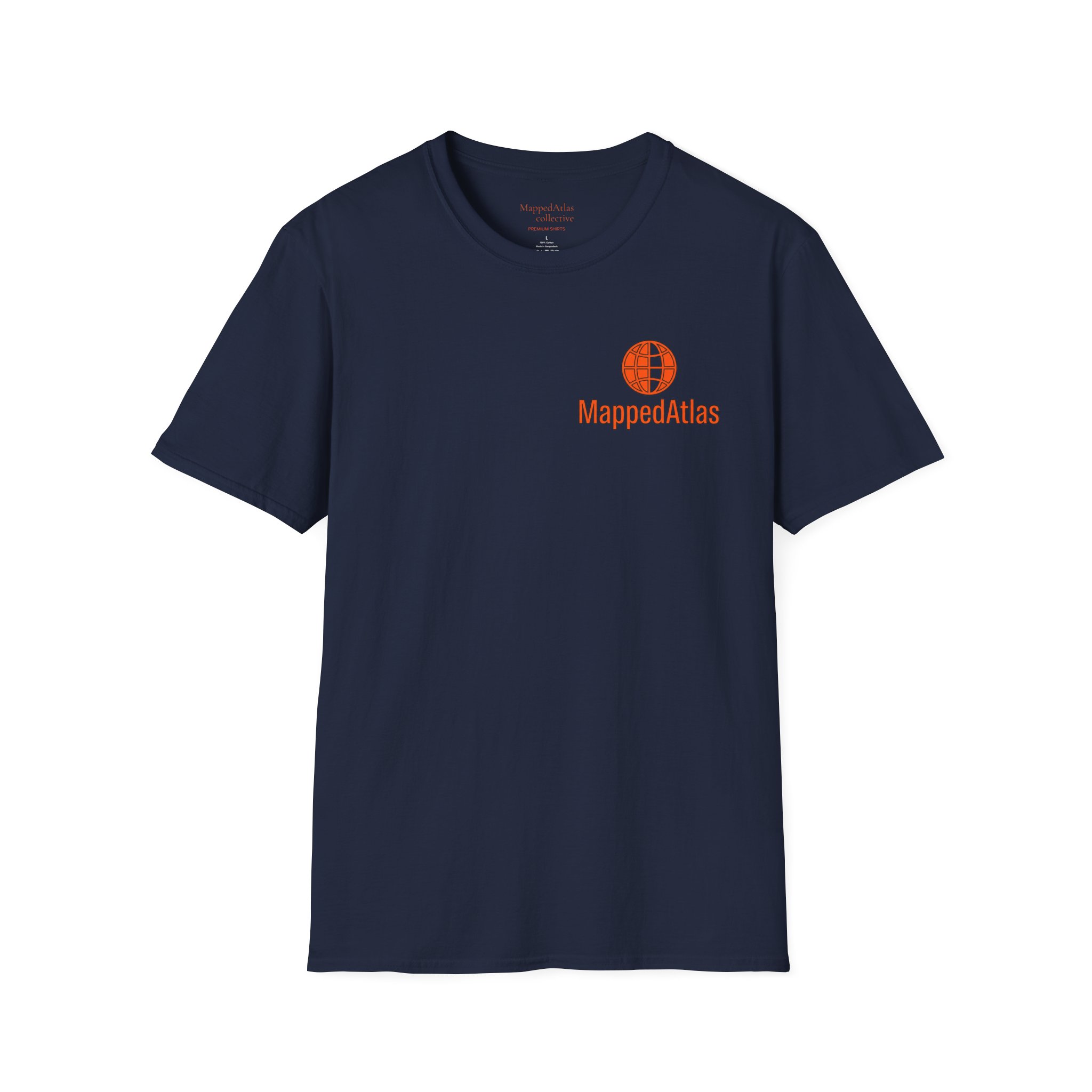 MappedAtlas mini logo T-Shirt | DIY travel statement graphic on the back - Image 21