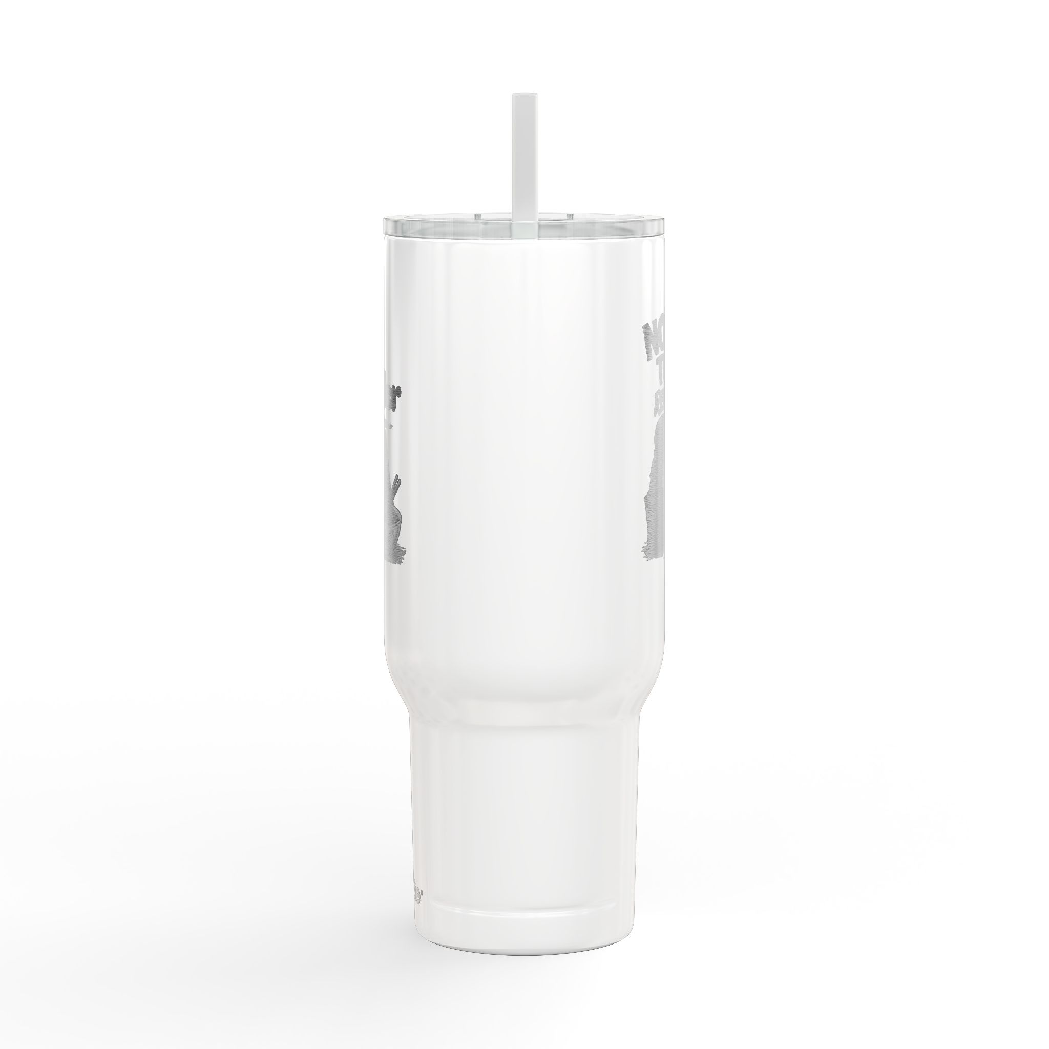 40oz Engraved Travel Tumbler - "Solo Traveler" Adventure Mug with Lid & Straw