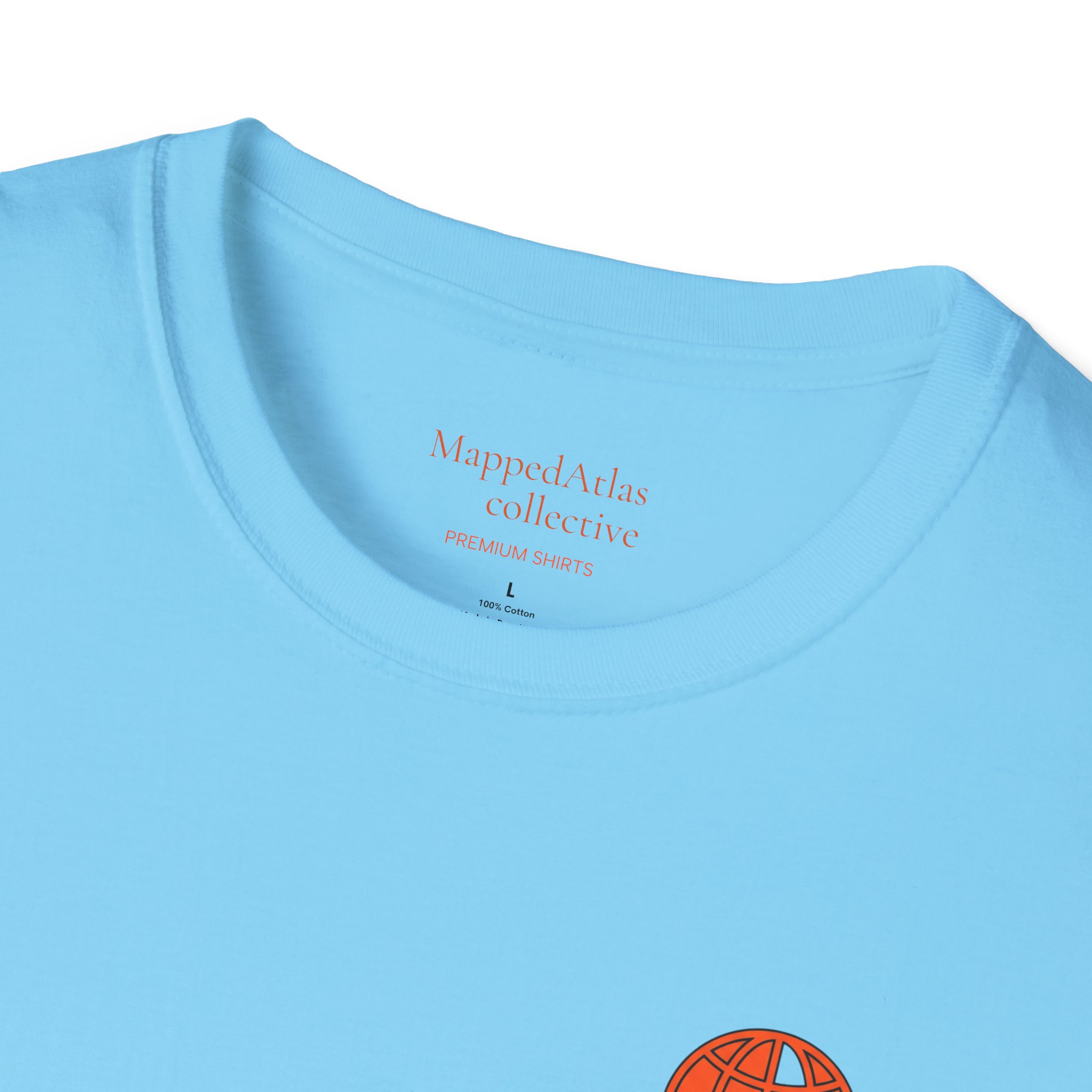 MappedAtlas mini logo T-Shirt | DIY travel statement graphic on the back - Image 31