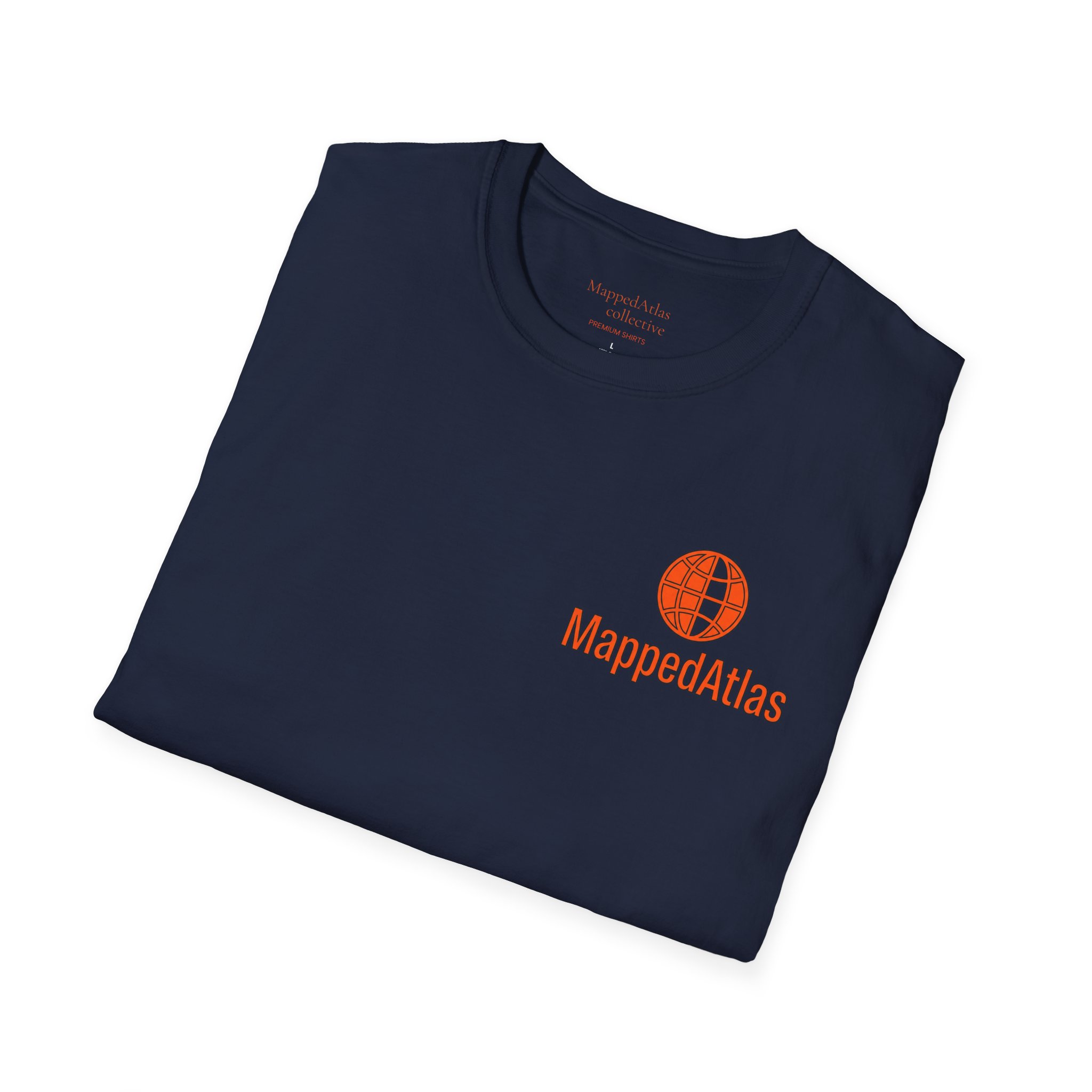 MappedAtlas mini logo T-Shirt | DIY travel statement graphic on the back - Image 24