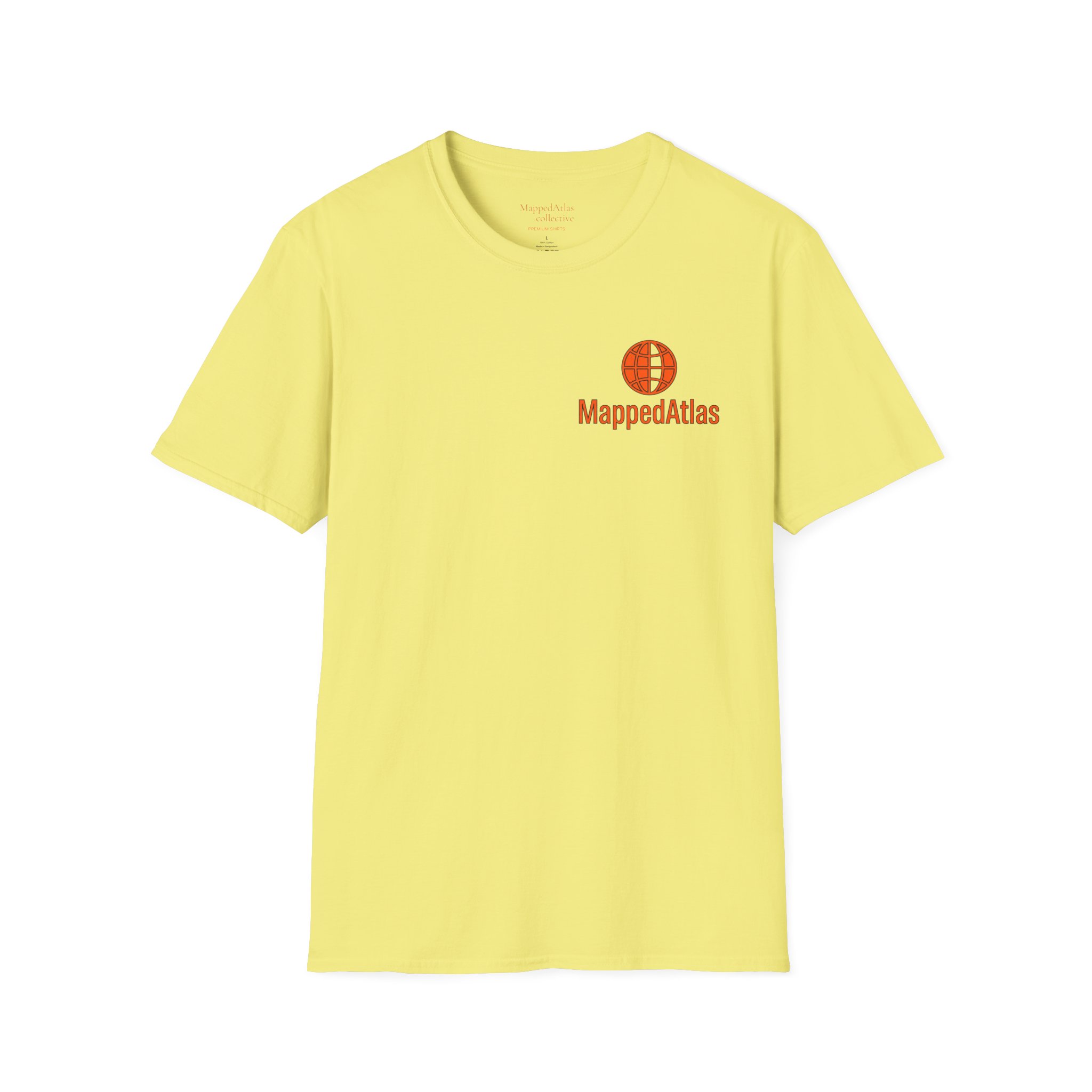 MappedAtlas mini logo T-Shirt | DIY travel statement graphic on the back - Image 25