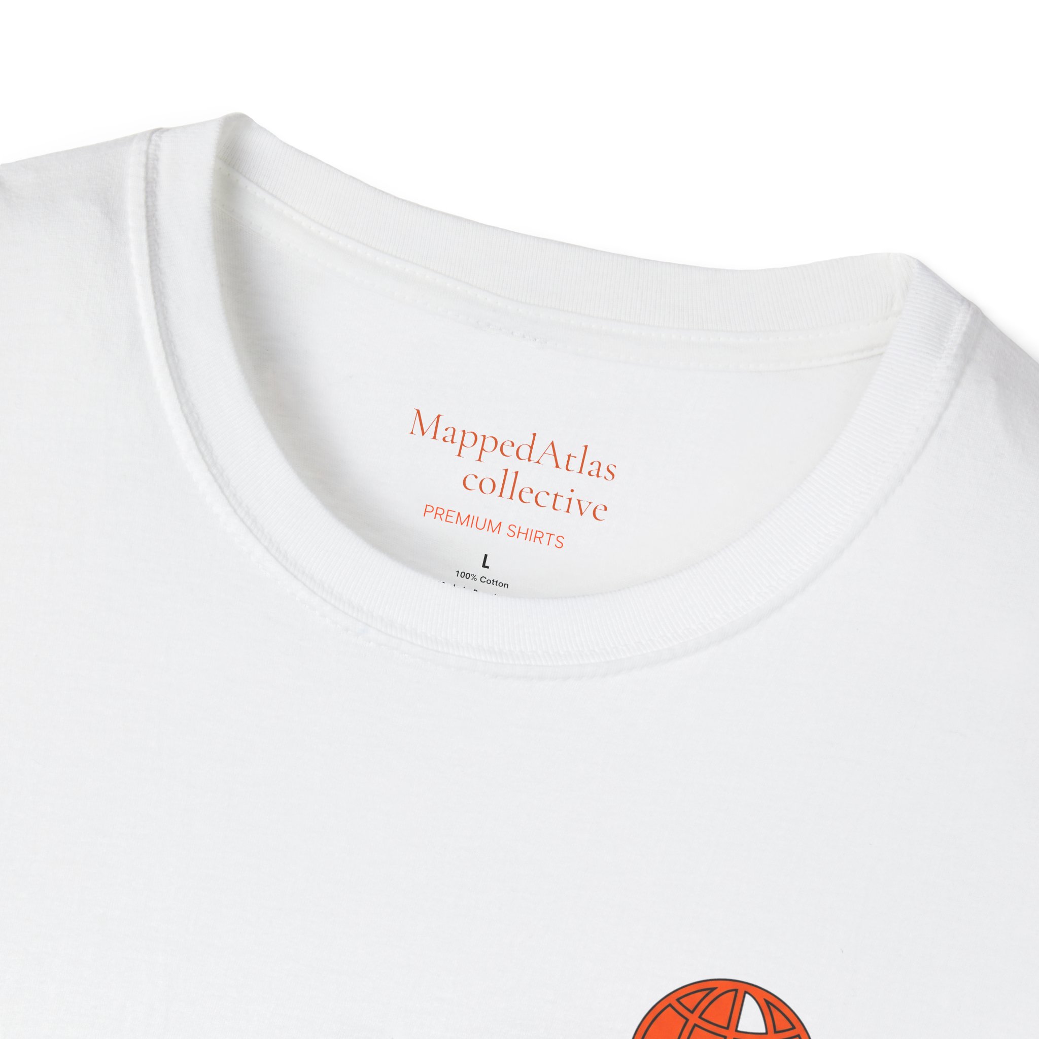 MappedAtlas mini logo T-Shirt | DIY travel statement graphic on the back - Image 3
