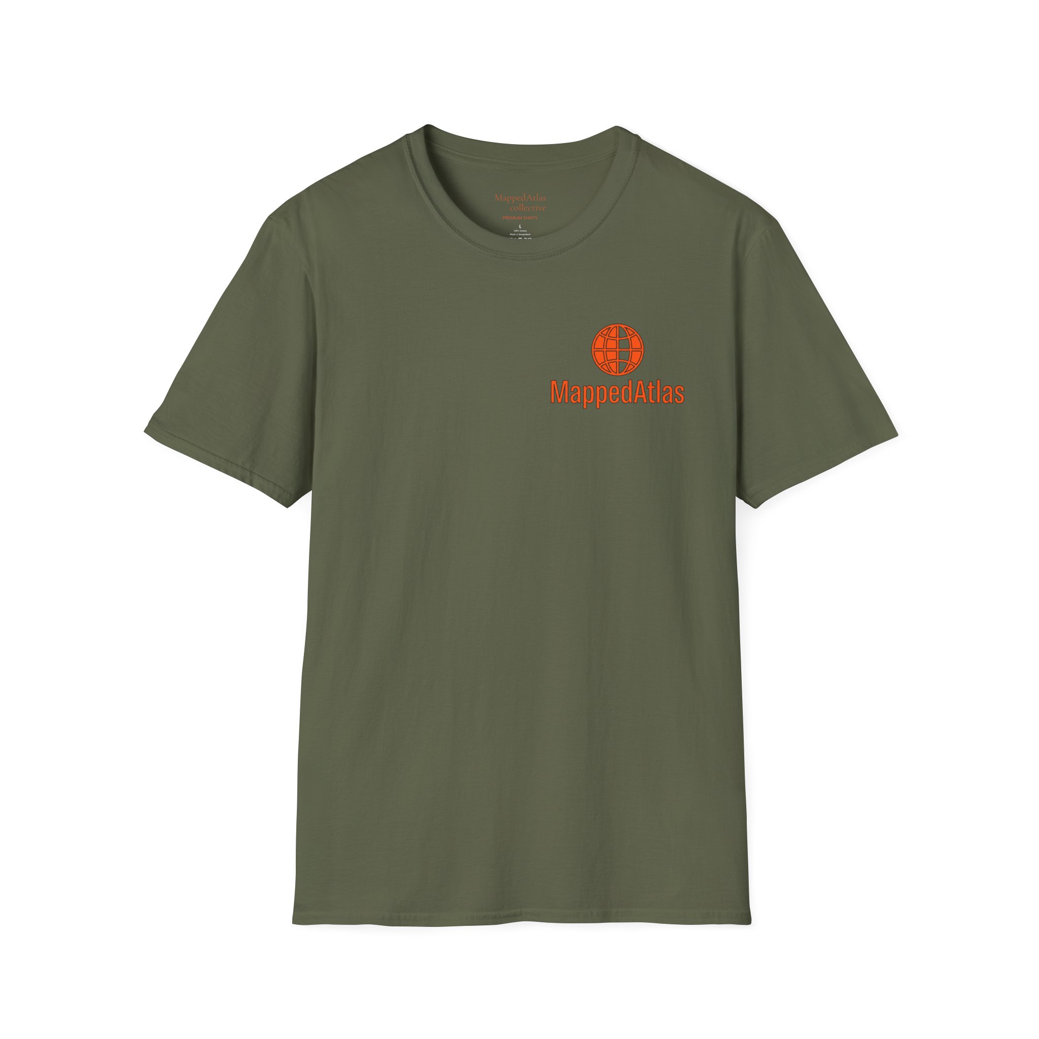 MappedAtlas mini logo T-Shirt | DIY travel statement graphic on the back - Image 17